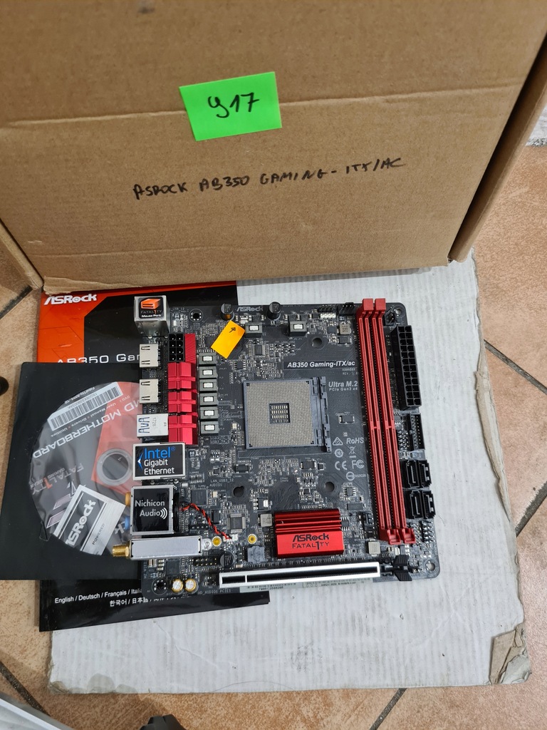 ASROCK FATAL1TY AB350 GAMINGITX/AC 917 12632272219 oficjalne