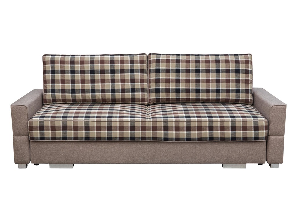 Klasyczna Sofa w Kratę Oldschool Rozkładana LARS