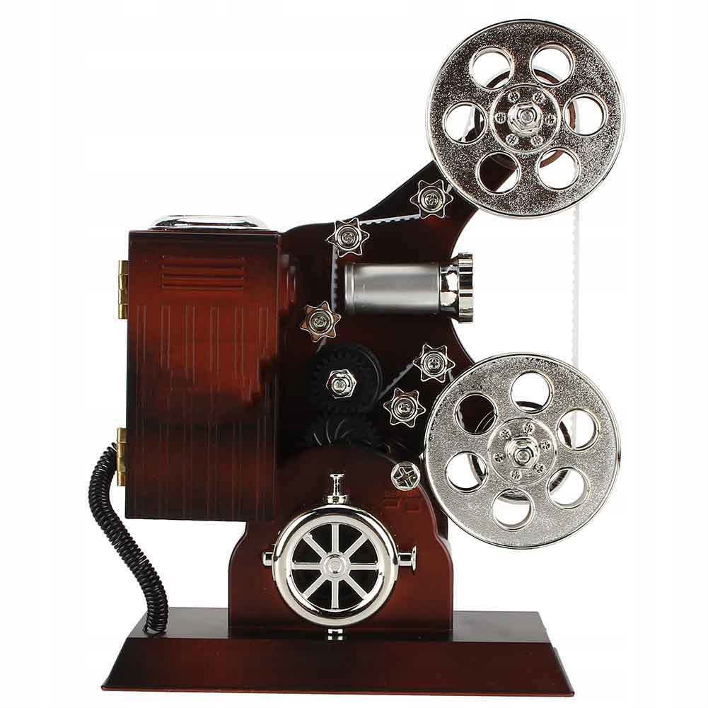 Vintage prezent pozytywka projektor filmowy