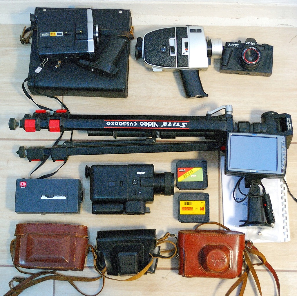 Zestaw statyw kamery LOMO Bauer Revue Kodak Zorki