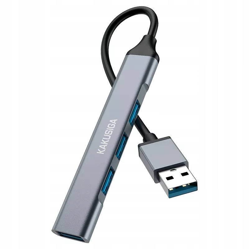 Adapter / Hub USB 4w1 3x USB 2.0 + 1x USB 3.0 KAKUSIGA KSC-751 szary