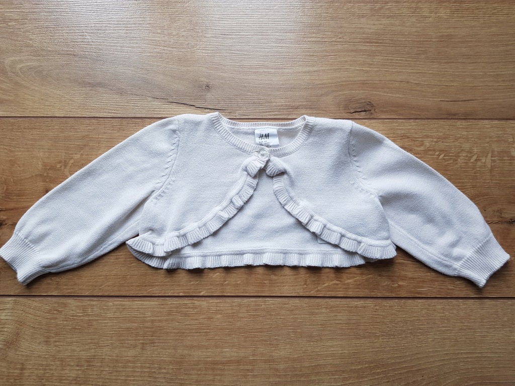 H&M niemowlęce bolerko rozpinany sweterek 68cm
