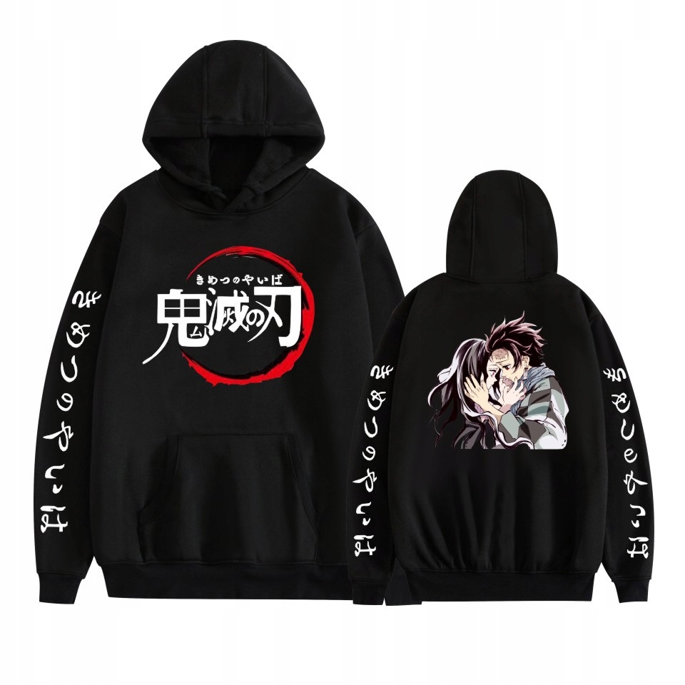 BLUZY Z KAPTUREM Demon slayer kimetsu 40099 kocha