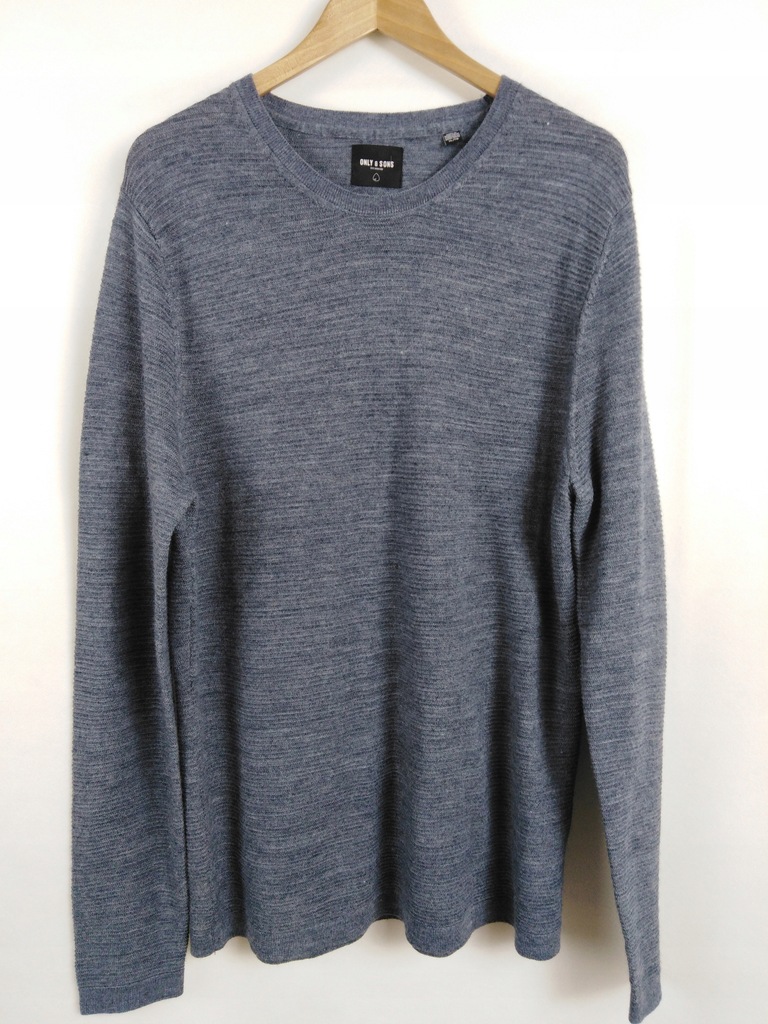 ATS sweter ONLY & SONS merino 50% szary XL