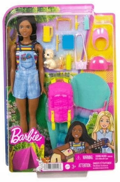 Barbie Brooklyn na kempingu. Lalka z akcesoriami