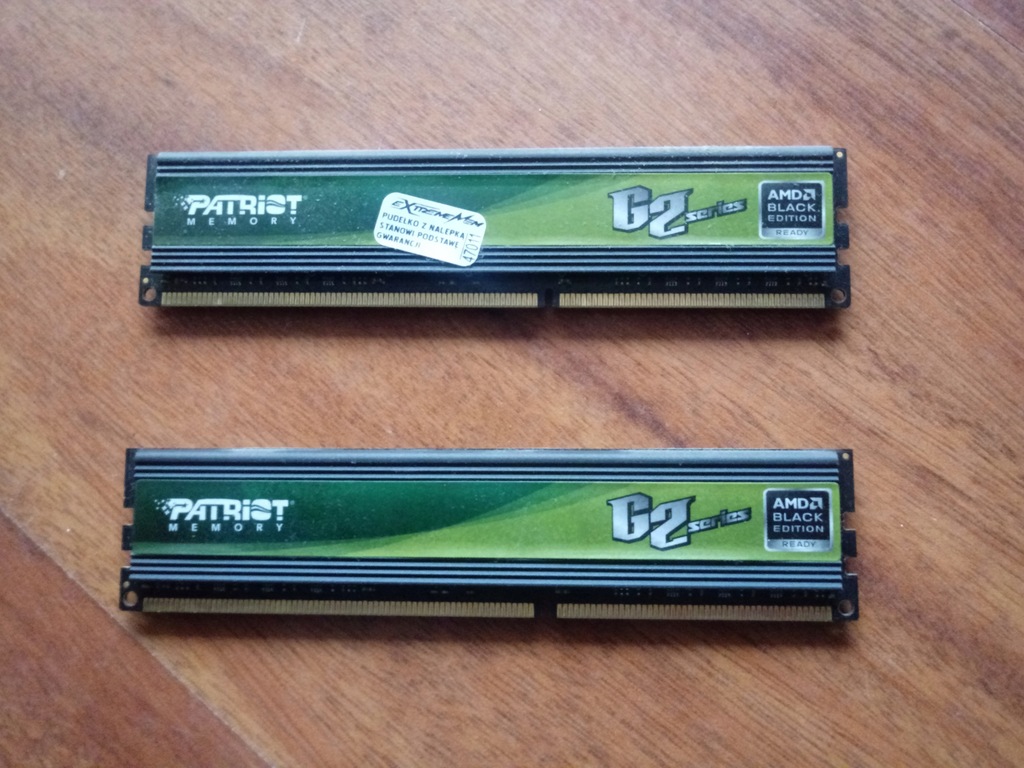 Pamięć Patriot 2x2Gb ddr3 1333