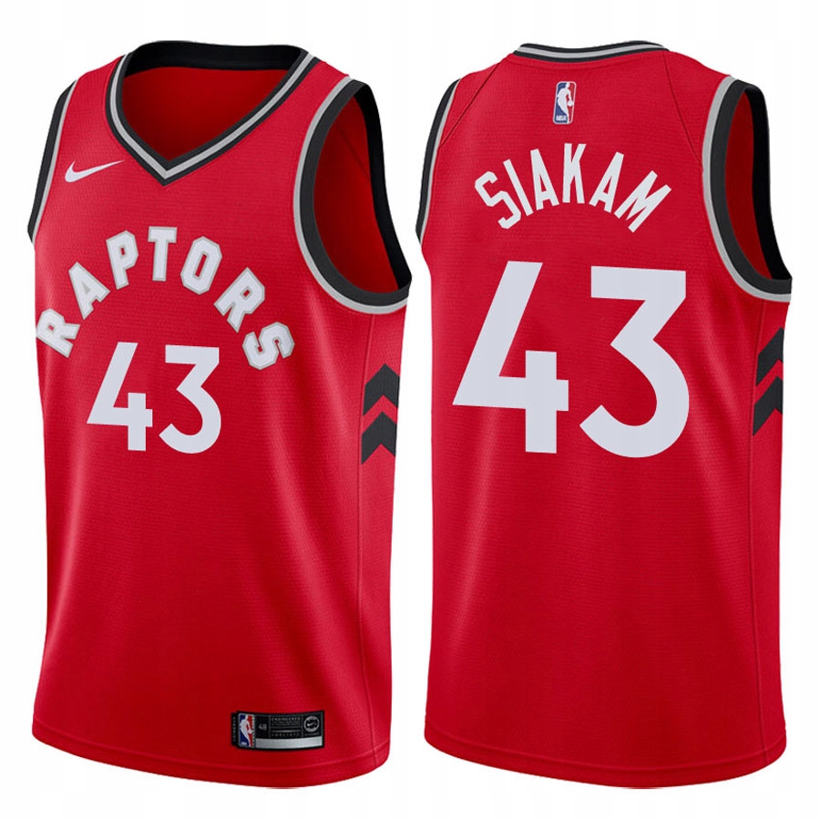 NBA Raptors # 43 SIAKAM Koszykówka Koszulkas-XL