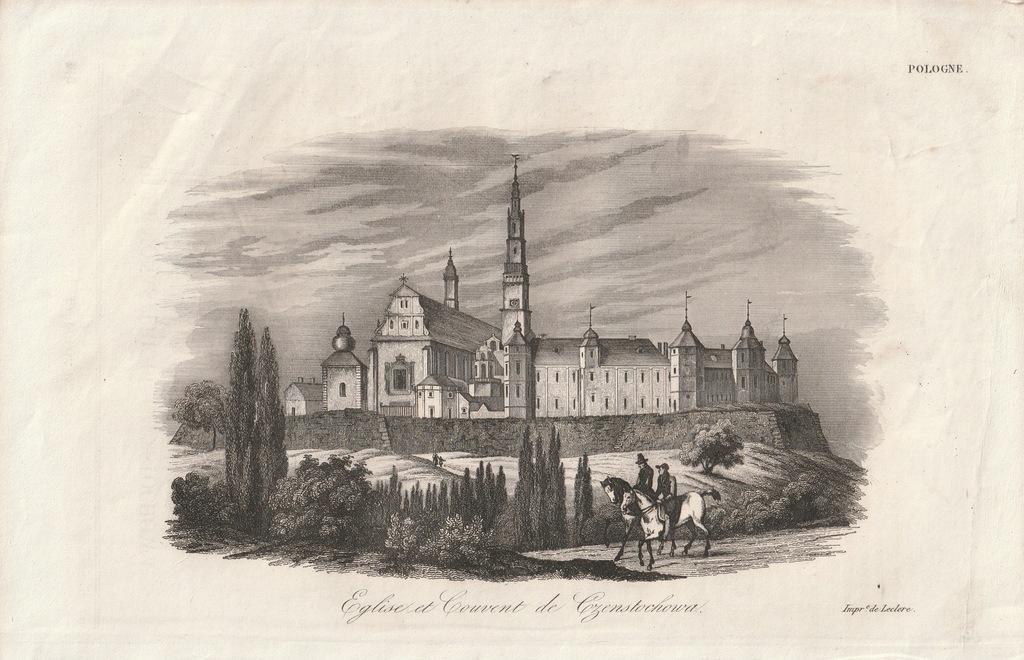 CZĘSTOCHOWA - klasztor i kościół -- Chodźko