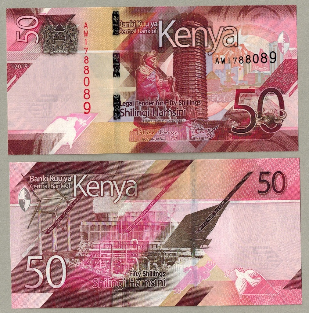 Kenia 50 Shilling 2019 P-52a UNC