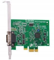 Brainboxes PCIe 1xRS422/485 1MBaud PX-324, PCIe, DB9, 105 mm, 20 mm, 120 mm