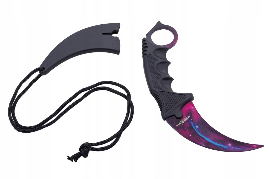 Karambit CS:GO space skin, nieostry + pokrowiec