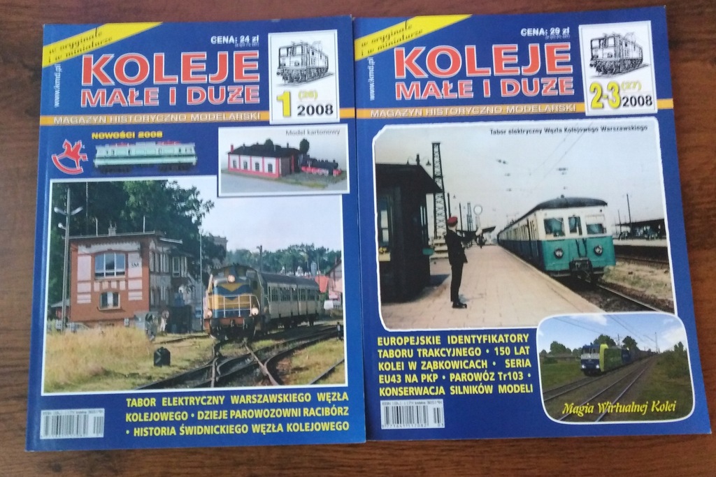 Koleje Małe i Duże numery 1(26) i 2-3 (27)/2008