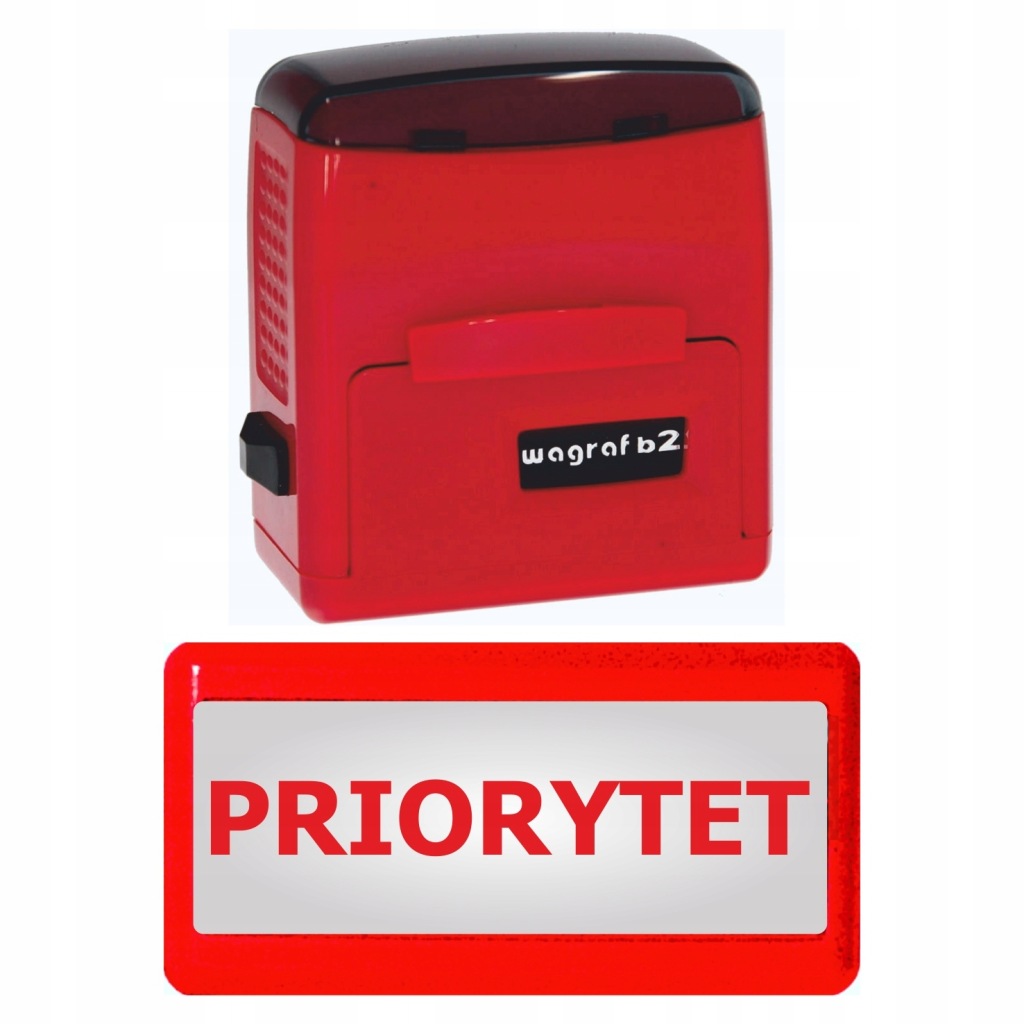 Pieczątka Wagraf B2s - PRIORYTET - 12 kolorów obudowy