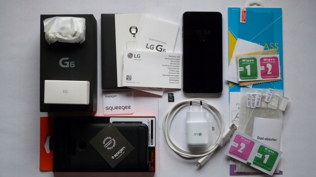LG G6 4 GB / 32 GB czarny SUPER olbrzymi ZESTAW !!