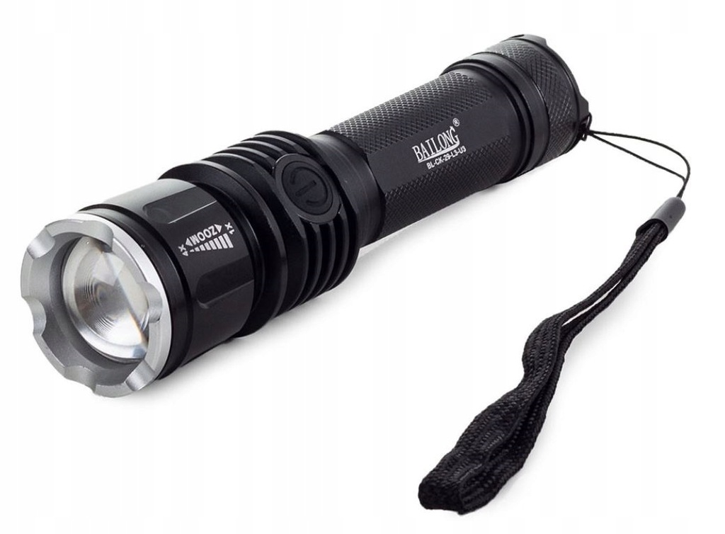 #554 BAILONG LATARKA TAKTYCZNA LED CREE ZOOM