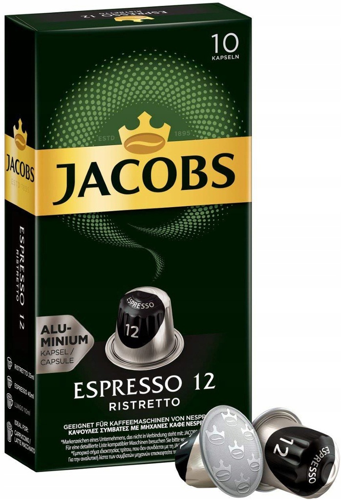 Kapsułki Nespresso Jacobs Espresso Ristretto 10szt