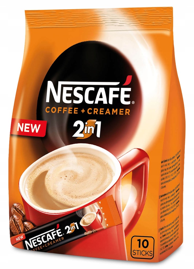 Nescafe 2in1 Kawa rozpuszczalna z mlekiem 10 x 8 g