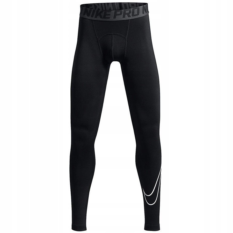 Spodnie Nike B NP Tight Comp HBR JR 7CZARNY; XL