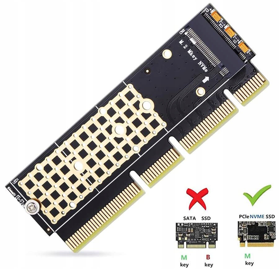 Купить Адаптер SSD M.2 (PCI-e NVMe) 2230 2242 2260 2280: отзывы, фото, характеристики в интерне-магазине Aredi.ru