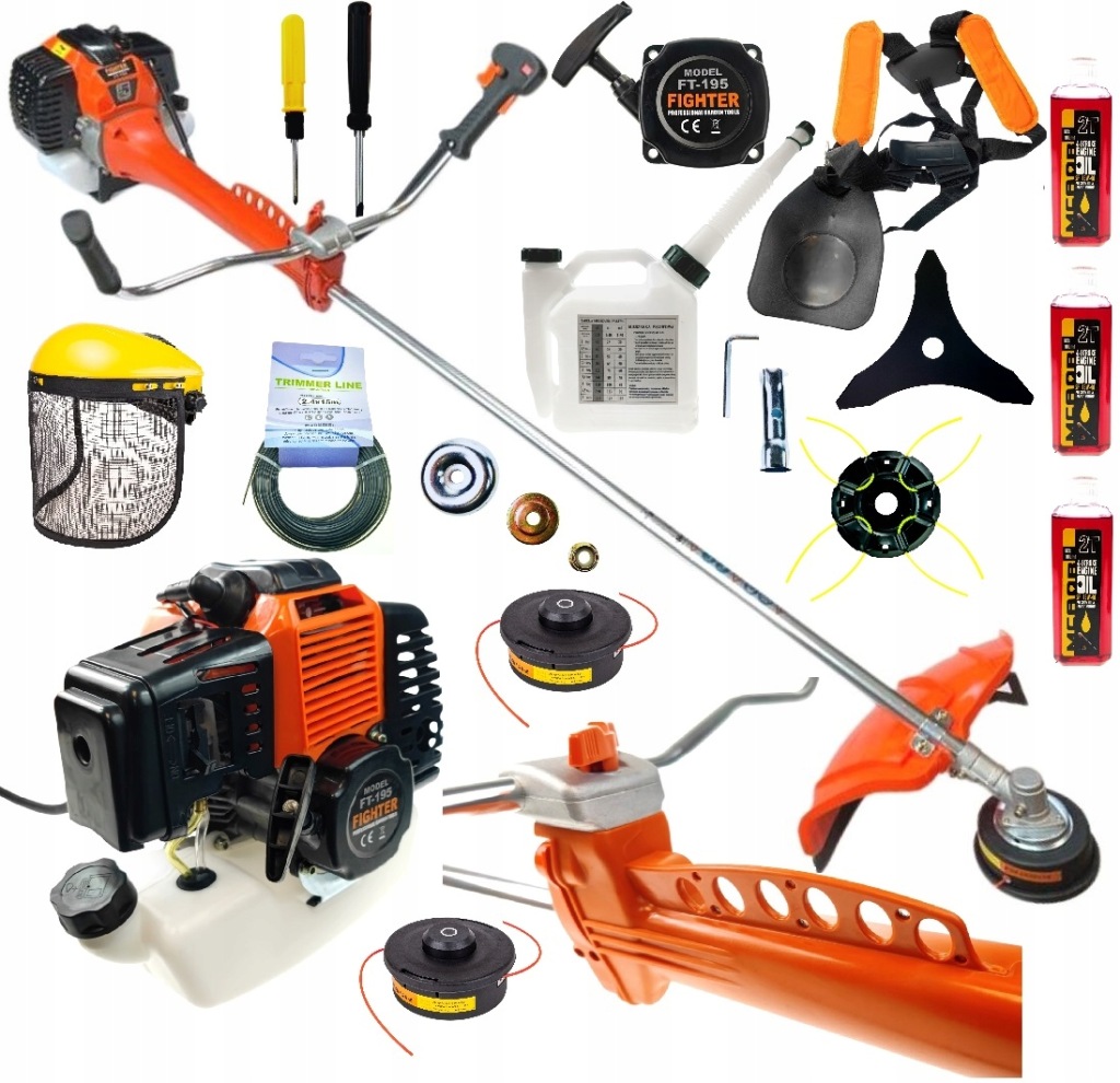 KOSA SPALINOWA 6,2KM FIGHTER Z AMORTYZATOREM 10W1 - 12088880934