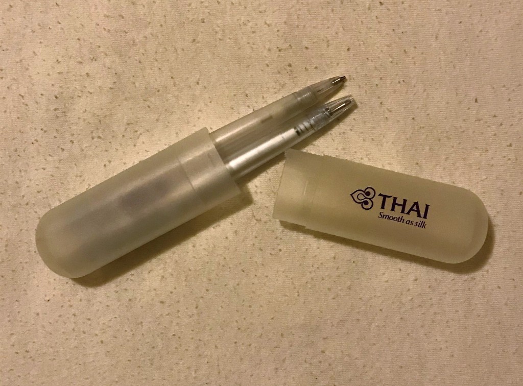 Thai Airways długopis i ołówek w eleganckim etui