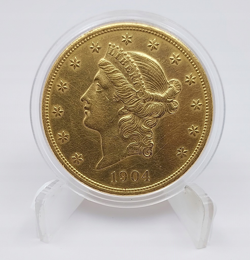Złota Moneta 20 dolarów USA 1904