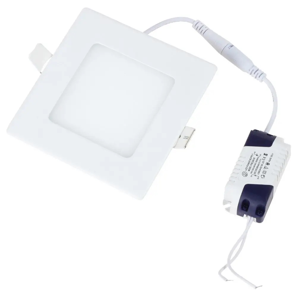 PANEL plafon sufitowy LED Podtynkowy Kwadrat 6W 540lm Barwa Zimna EMC CCD