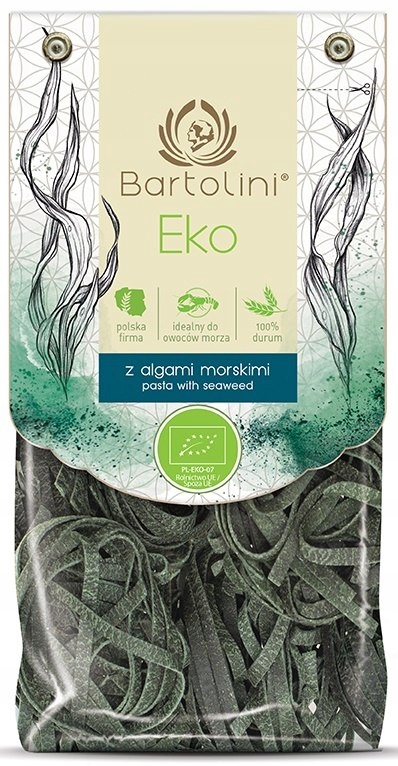 MAKARON (SEMOLINOWY Z ALGAMI MORSKIMI) GNIAZDA TAGLIATELLE BIO 250 g - BART