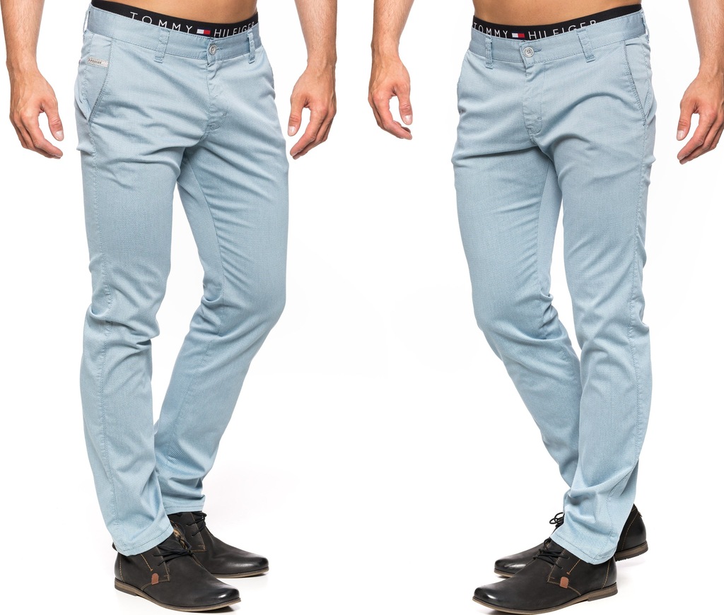 SPODNIE MĘSKIE BAWEŁNA VANKEL JEANS 052 - 94cm/L32