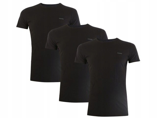 T-Shirt męski Diesel 3-Pack 00SPDG-0AALW-900 - M