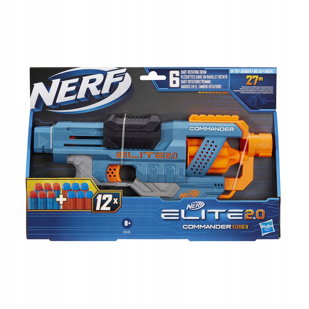 Hasbro Nerf Elite Wyrzutnia Commander RD-6 E9485