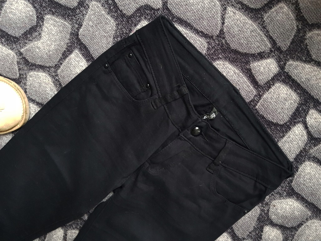 damskie spodnie czarne eleganckie house 36