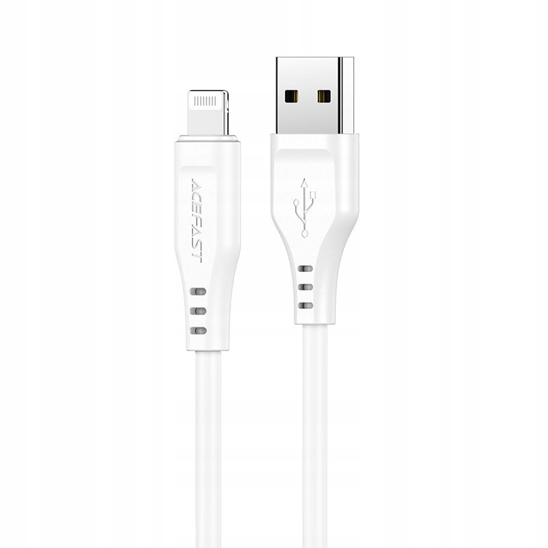 Kabel przewód do iPhone MFI USB - Lightning 2.4A 1.2m biały