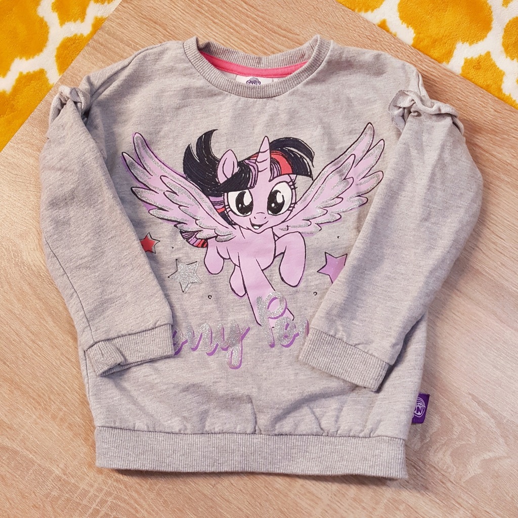 szara dresowa bluza My Little Pony 2-3 lata 92-98