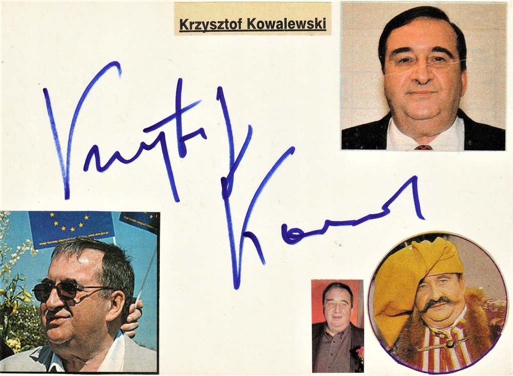 Krzysztof Kowalewski - oryginalny autograf