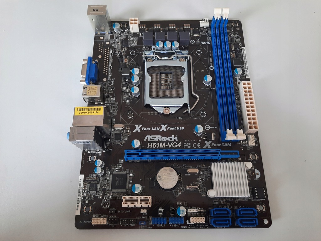 Płyta główna ASRock H61M-VG4 Micro ATX FCLGA1155 - 10808391797 ...