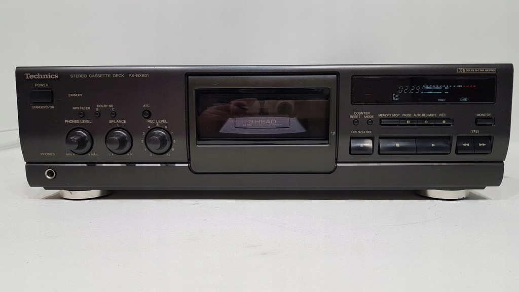MAGNETOFON TECHNICS RS-BX601 / 3 HEAD / D.DRIVE QUARTZ / AUDIOSHOCK