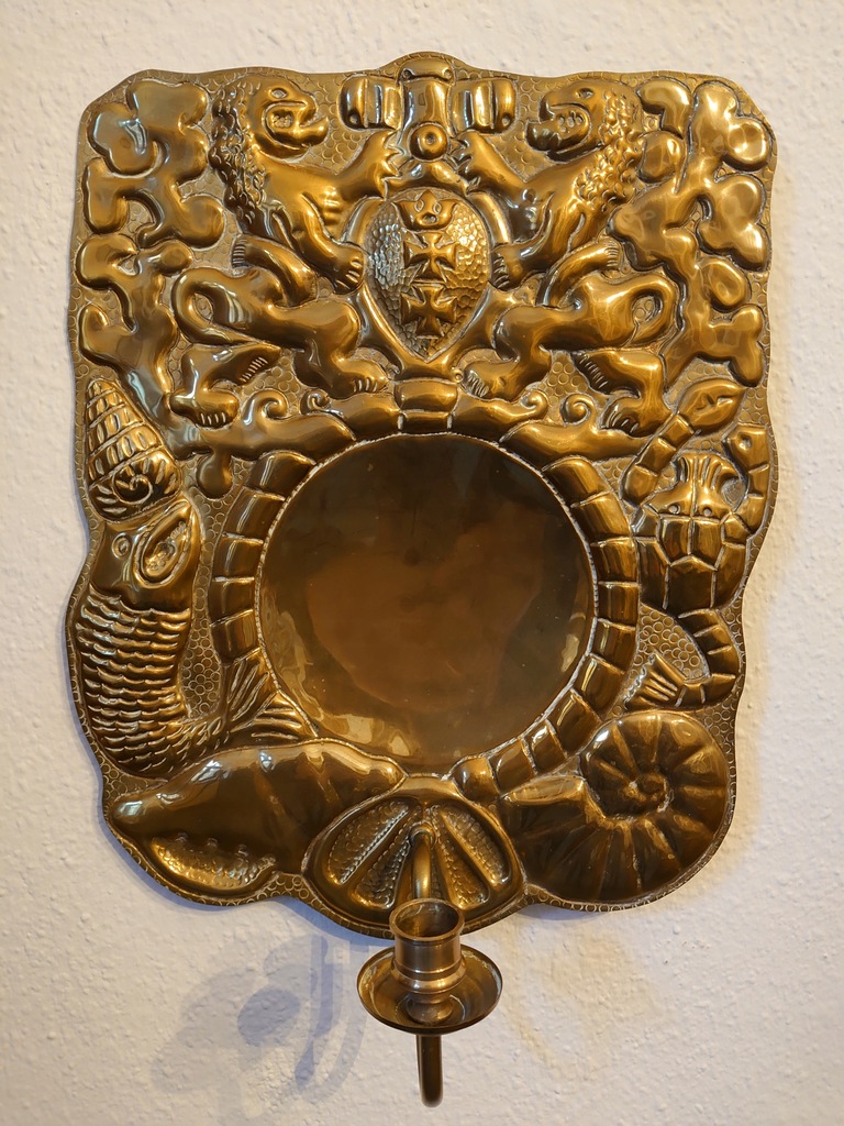 Świecznik mosiężny Gdańsk (Danzig)