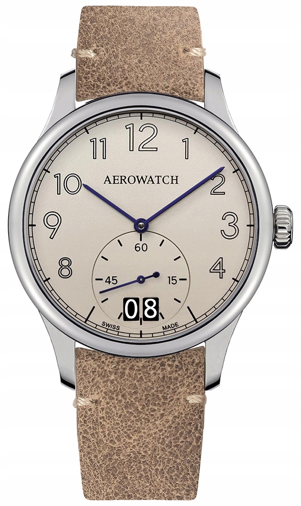 ZEGAREK SREBRNY AEROWATCH 39982-AA10 + INSTRUKCJA