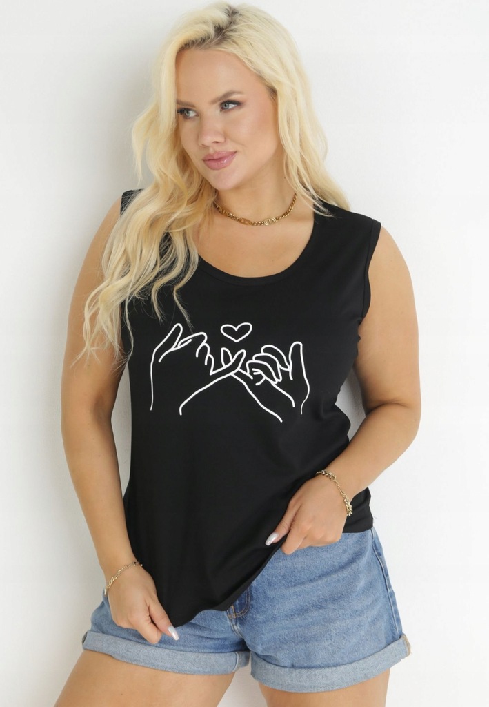 Born2Be Czarny Top damski XL/XXL