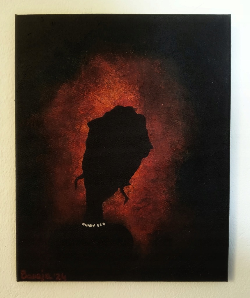 Obraz 24x30 cm CIEŃ KOBIETY P. Bareja