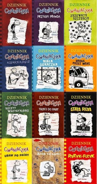 Dziennik cwaniaczka pakiet 1-12 tomów /Jeff Kinney