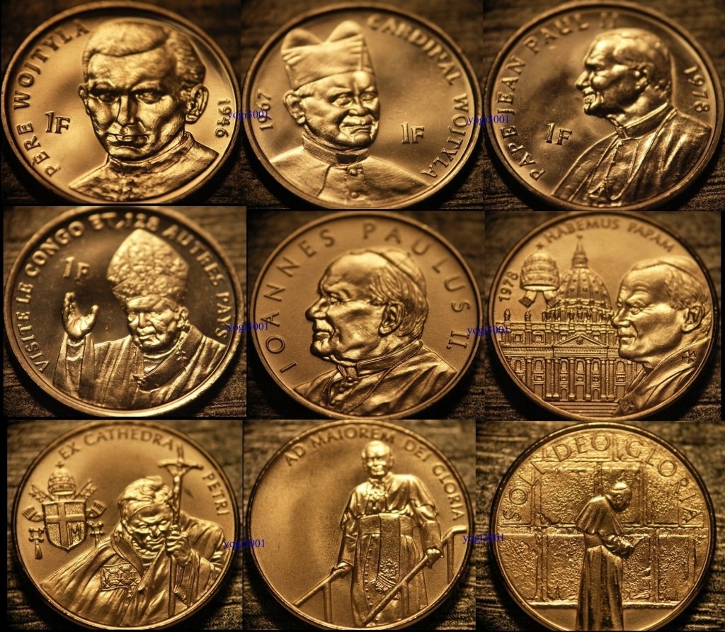 Купить 9 монет Иоанн Павел II - редкость: отзывы, фото, характеристики в интерне-магазине Aredi.ru