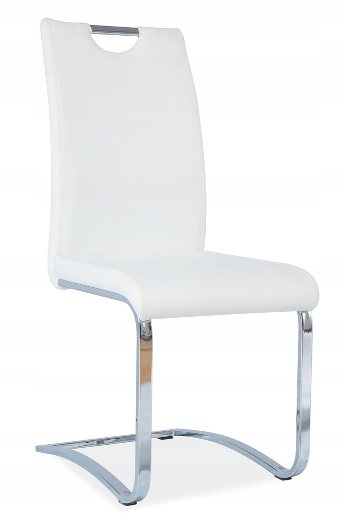 Krzesło H-790 białe chrom e.skóra H790 SIGNAL