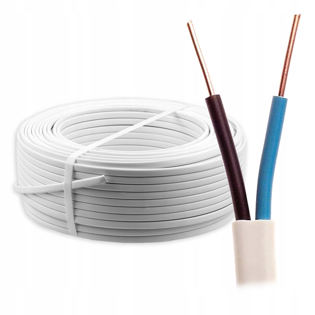 Przewód kabel płaski YDYp 2x1,5 NKT - 25m