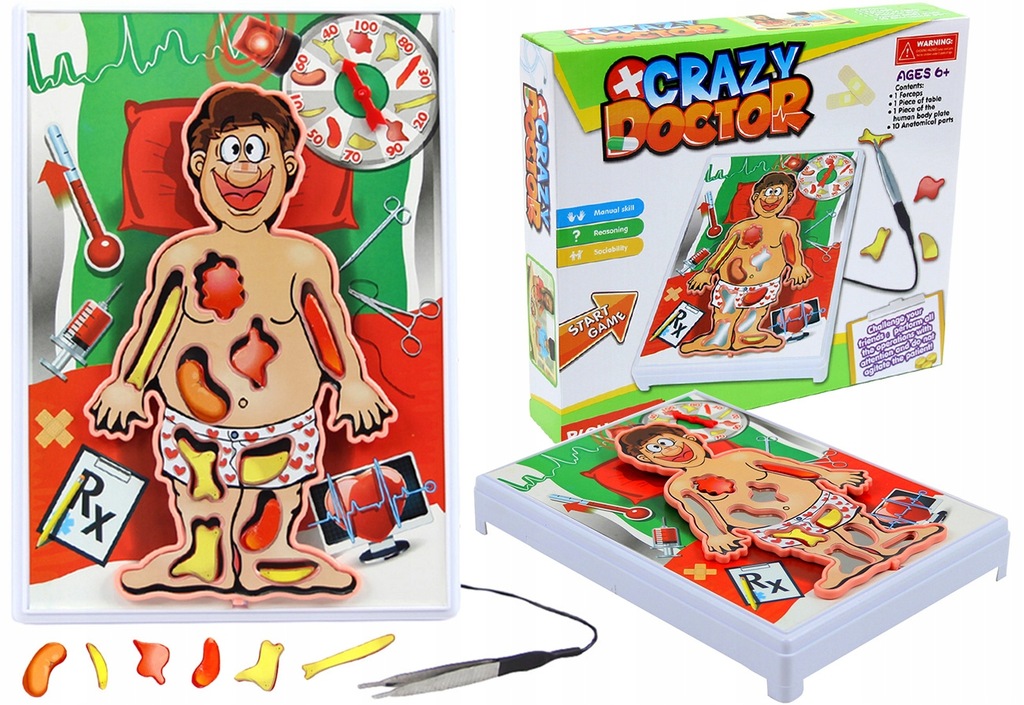 Gra Zrecznosciowa Operacja Maly Chirurg Lekarz 6 7669455517 Oficjalne Archiwum Allegro