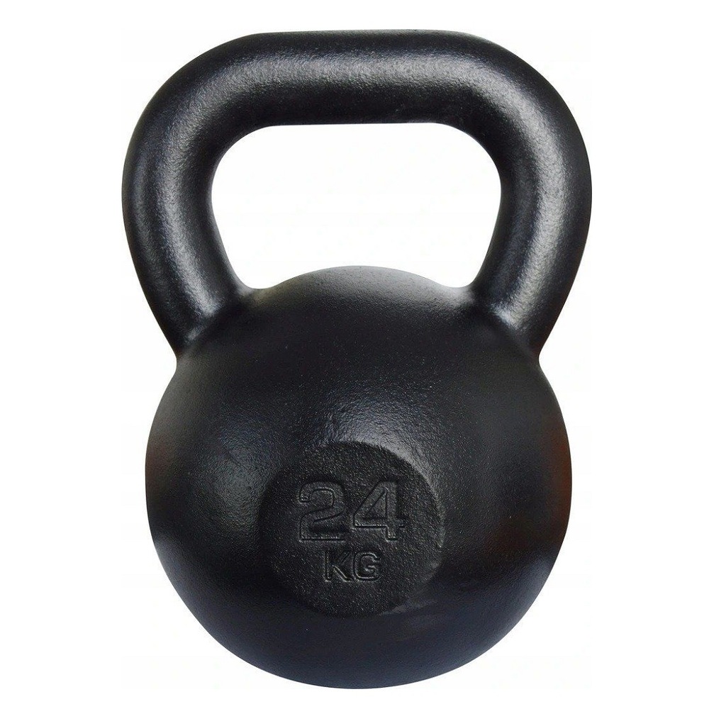 Kettlebell żeliwny Kawmet 24 kg kula hantle kettle