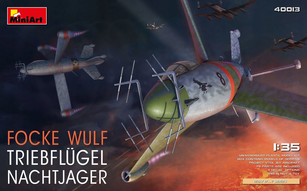 Focke Wulf Triebflügel Nachtjager MiniArt 40013 skala 1/35