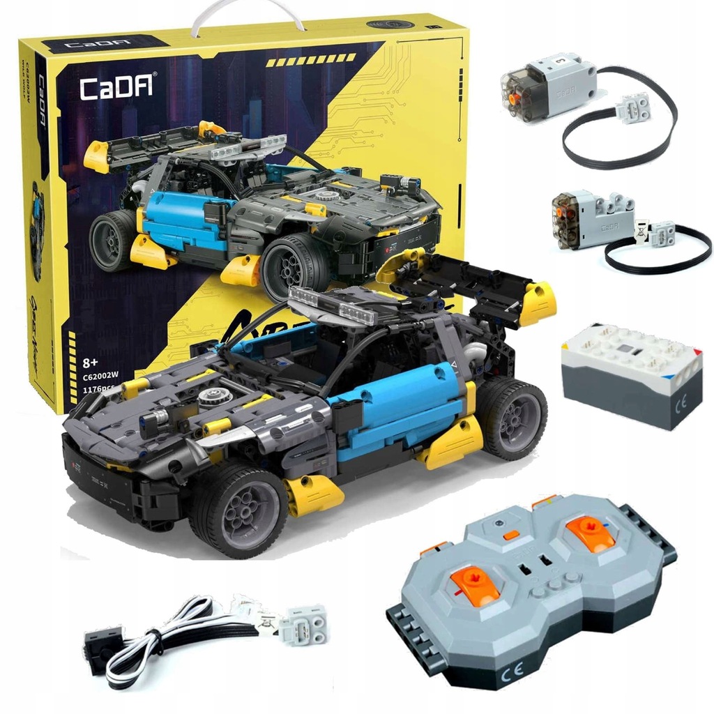 KLOCKI CADA ZDALNIE STEROWANE AUTO CYBERPUNK RC POJAZD WILD WOLF 1176EL+LED