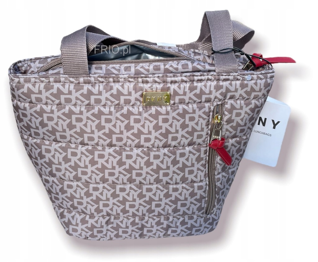 Torebka termiczna DKNY seria Lunch TOTE beżowy 3 l